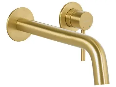 Grifo mezclador empotrado de lavabo TRAFUL Latón Dorado - Baño