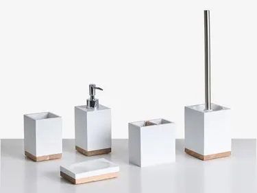 5-Piece Bathroom Accessories Set TAPICHE White