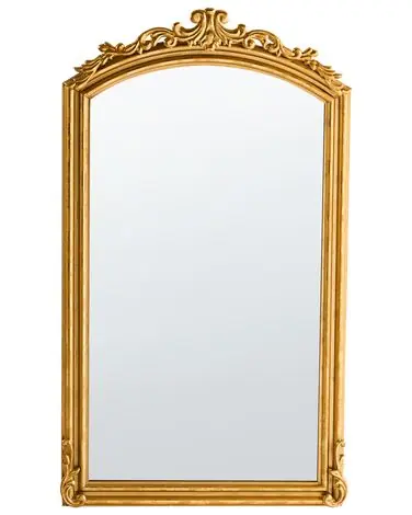 Wall Mirror GORGES 55 cm 96 cm Metal Gold - Home Accessories