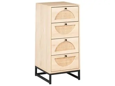 4 Drawer Chest BOTWOOD Light Brown - Living Room