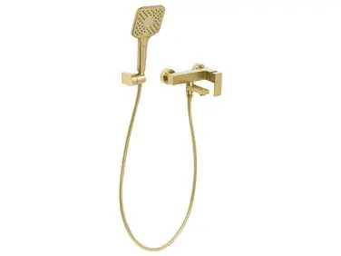 Wall Mounted Bath Shower Mixer Tap TARAPOTO Gold - Bathroom