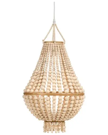 Chandelier KUMBUKKAN Wood Light Brown - Home Accessories