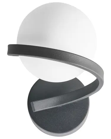 Wall Lamp COLAGNE Black Metal - Home Accessories