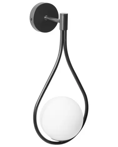 Wall Lamp AUROUE Black Metal - Home Accessories