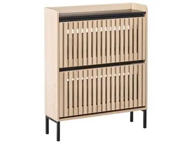 Shoe Storage Cabinet GYMPIE Light Brown - Hallway