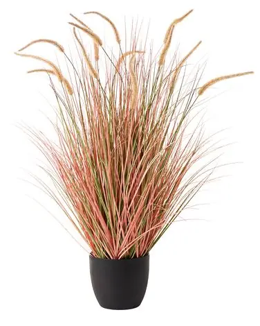 Artificial Plant BRISTLEGRASS 120 cm Orange - Home Accessories