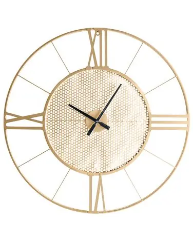 Reloj de pared BLAMERE 80 cm Metal Dorado - Accesorios decorativos