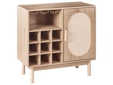 Wine Cabinet COSTELLO Light Brown - Living Room