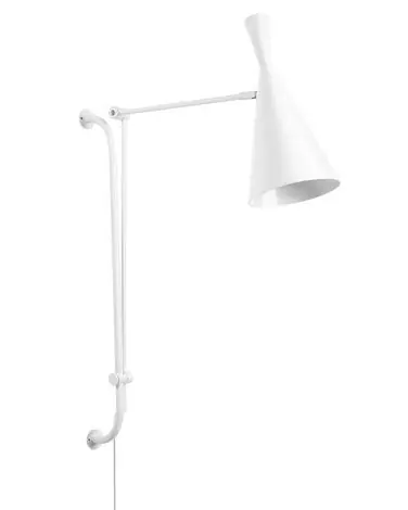 Wall Lamp MARISA White Metal Adjustable - Home Accessories