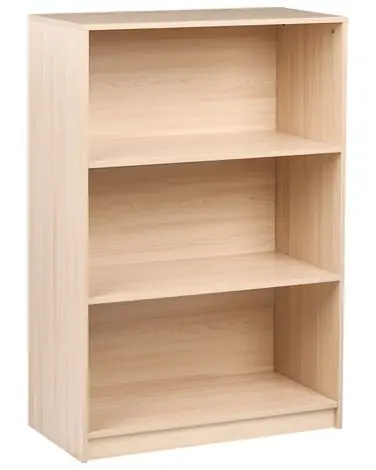 3 Tier Bookcase ZEHNA 117 cm Light Brown - Living Room