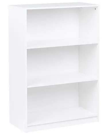 3 Tier Bookcase ZEHNA 117 cm White - Living Room