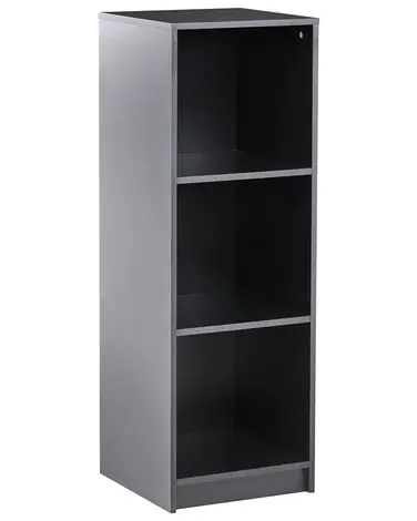 3 Tier Bookcase ZEHNA 117 cm Black - Living Room