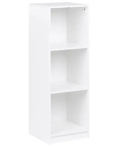3 Tier Bookcase ZEHNA 117 cm White - Living Room