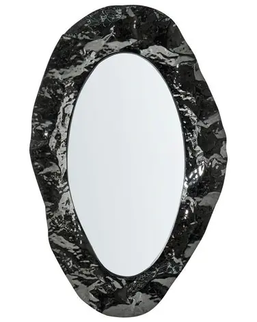Wall Mirror LOGNES 56 cm 95 cm Black - Home Accessories