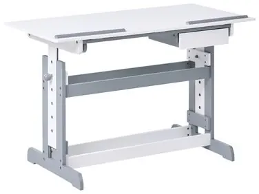Manual Adjustable Standing Desk NANNUP White 110 cm 53 cm - Home Office