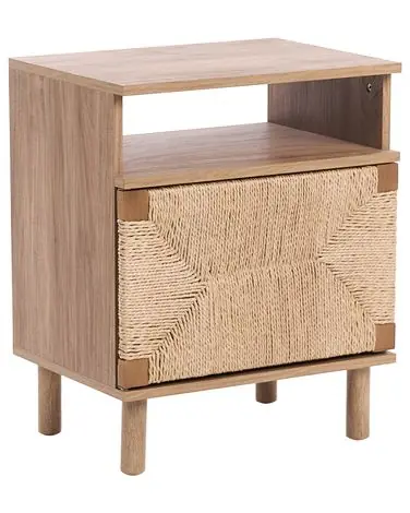 Mesita de noche BONDI Marrón claro - Dormitorio