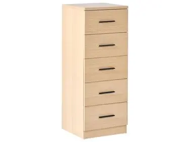 5 Drawer Chest KITIMAT Light Brown - Living Room