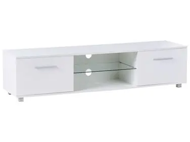 TV Stand with LED BANFF White - Living Room
