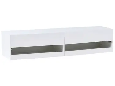 TV Stand with LED EDMONTON White - Living Room