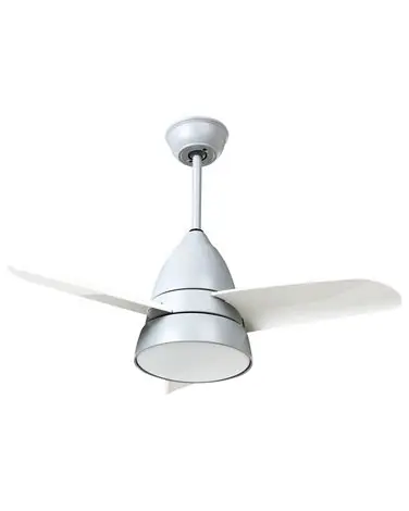 Ventilador de techo con luz STRAWBERRY con mando LED Gris - Accesorios decorativos