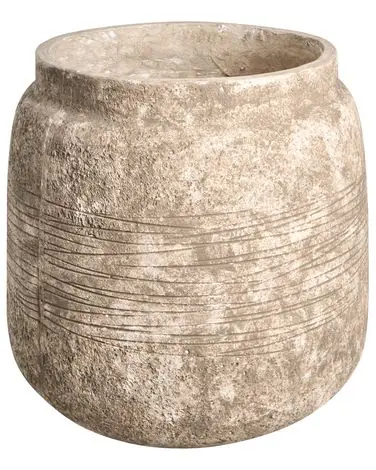 Plant Pot ARGOSTOLI 44 cm Beige - Garden & Balcony
