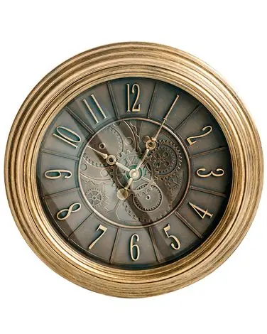Reloj de pared CAUDETE 50 cm Dorado - Accesorios decorativos