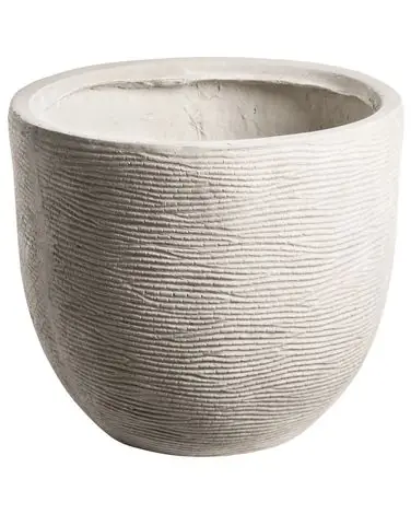 Plant Pot LIXOURI 47 cm Light Grey - Garden & Balcony