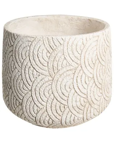 Plant Pot ERIROS 31 cm Light Beige - Garden & Balcony