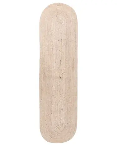 Alfombra DEMIRCI Beige 80 x 300 cm Yute - Accesorios decorativos