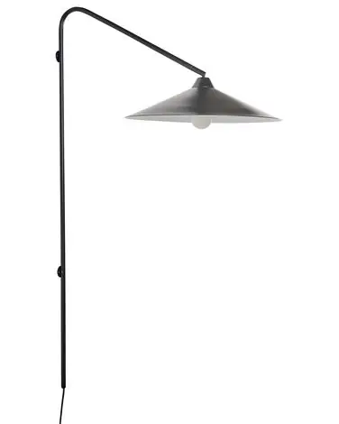 Wall Lamp NENTON Black Metal - Home Accessories