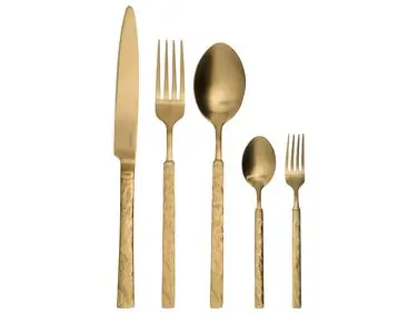 30 Piece Cutlery Set BIGOLI Gold - Home Accessories