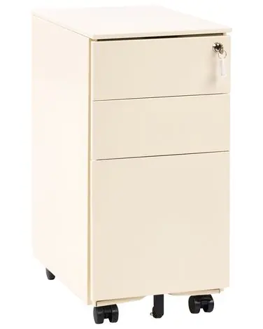 Storage Unit BOLSENA Metal Light Beige - Home Office