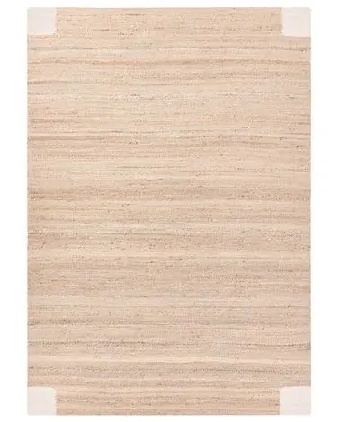 Alfombra AMRAVATI Beige claro 160 x 230 cm Yute - Accesorios decorativos