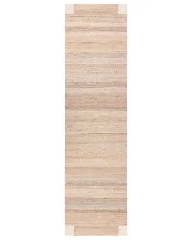 Alfombra AMRAVATI Beige claro 80 x 300 cm Yute - Accesorios decorativos