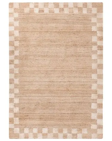 Alfombra BEED Beige claro 160 x 230 cm Yute - Accesorios decorativos