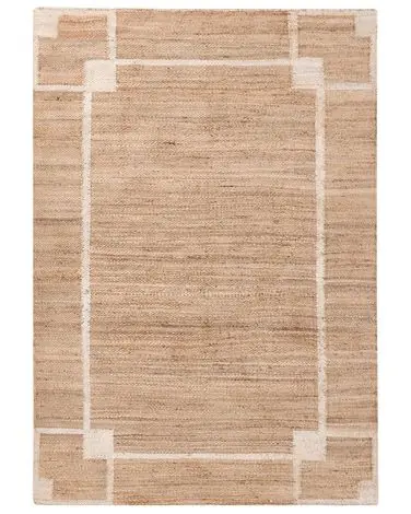 Alfombra GONDIA Beige claro 160 x 230 cm Yute - Accesorios decorativos