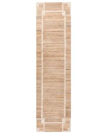Alfombra GONDIA Beige claro 80 x 300 cm Yute - Accesorios decorativos
