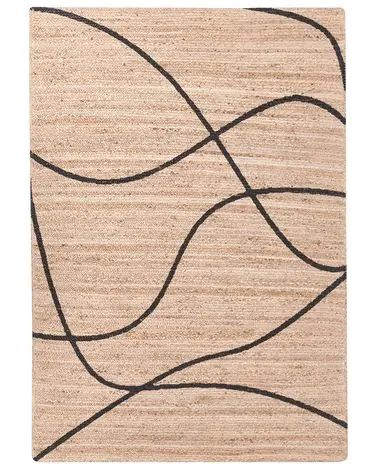 Alfombra GHOTA Beige 160 x 230 cm Yute - Accesorios decorativos