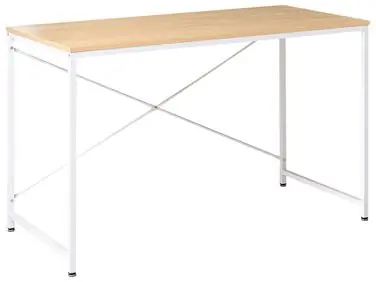 Escritorio ANDASTE Marrón claro/Blanco 120 cm 60 cm - Oficina