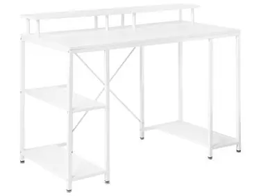 Escritorio CADDO Blanco 120 cm 60 cm con estantes - Oficina