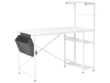 Escritorio ARAMINGO Blanco 120 cm 60 cm con almacenaje - Oficina