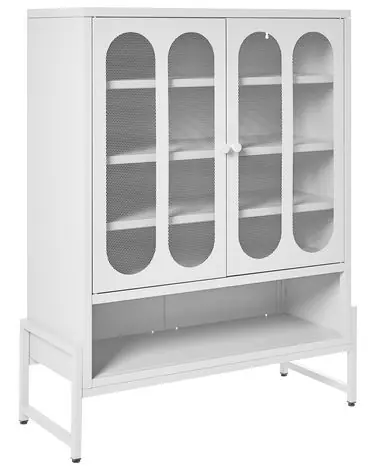 Aparador de 2 puertas SOLETTA Metal Blanco - Oficina