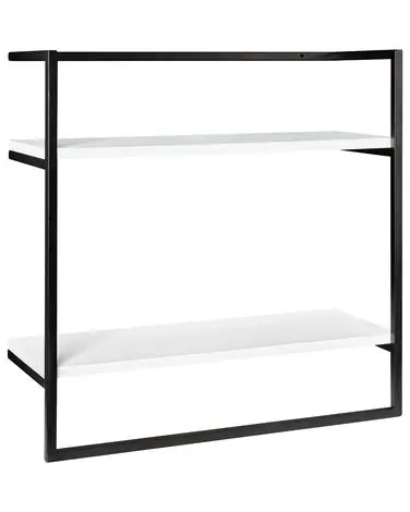 Toallero BETANIA Metal Negro con estantes - Baño