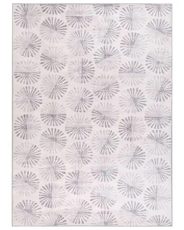 Alfombra CATAK Blanco crema 160 x 230 cm - Accesorios decorativos