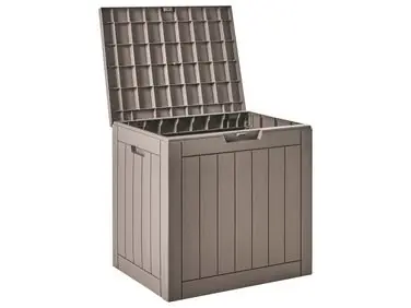 Arcón RECIFE 56 cm 43 cm Gris pardo - Jardín y balcón