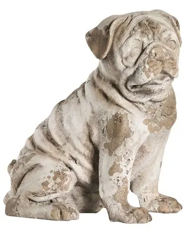 Estatua de jardín SARNANO Perro Beige - Jardín y balcón