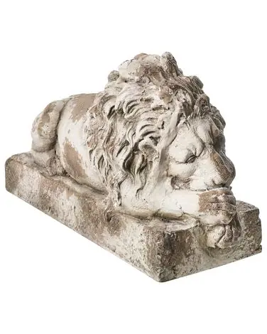 Estatua de jardín LARI León Beige - Jardín y balcón