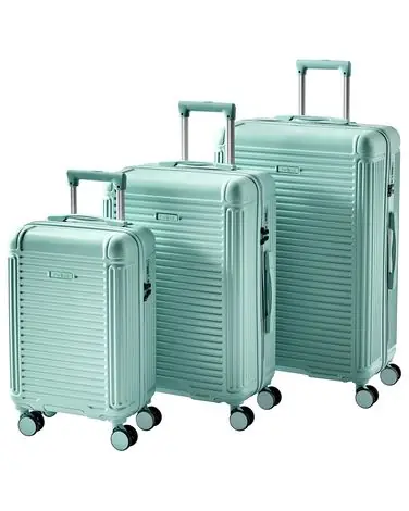 Conjunto de 3 maletas rígidas MYNTIS Verde menta - Accesorios decorativos