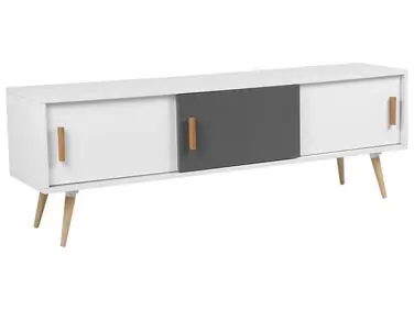 Mueble TV INDIANA Blanco - Sala de estar