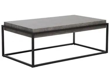 Mesa de centro ALTOS Gris efecto hormigón - Sala de estar